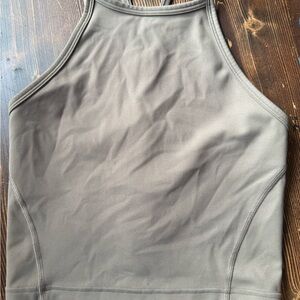 lululemon athletica Fitted olive Sleeveless Tank Top
